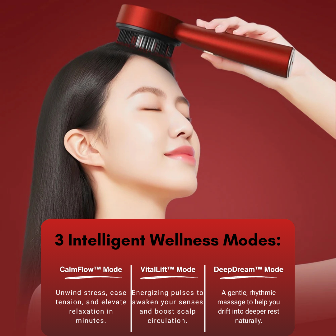 WellWave™ Red-Light Scalp Massager